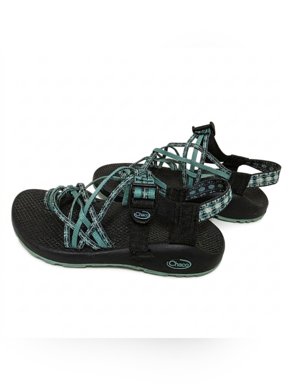 Chaco ZX/3 Classic Women's 7 Triple Strap Sandals Chuckwalla Aqua